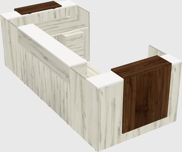 Reception desk u-shape
