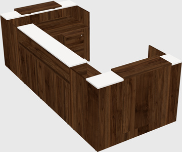 Reception desk u-shape