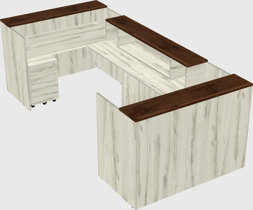 Reception desk u-shape