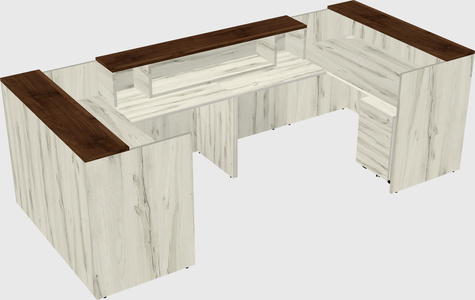 Reception desk u-shape