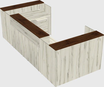 Reception desk u-shape