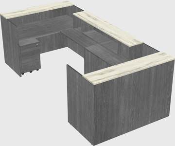 Reception desk u-shape