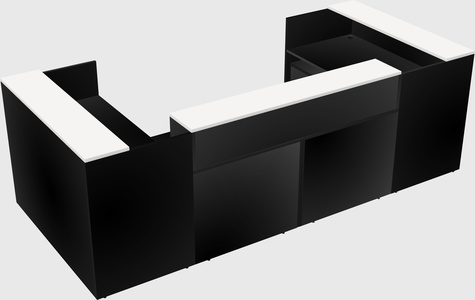 Reception desk u-shape
