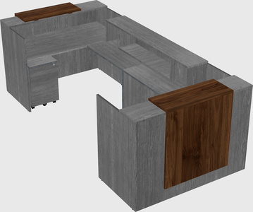 Reception desk u-shape