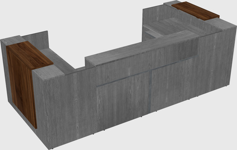 Reception desk u-shape