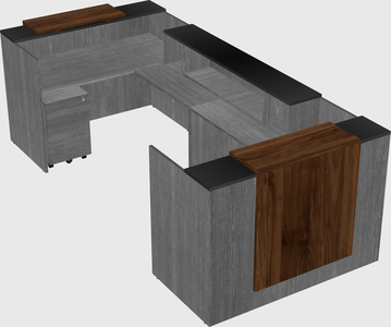 Reception desk u-shape