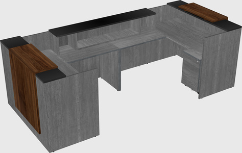 Reception desk u-shape