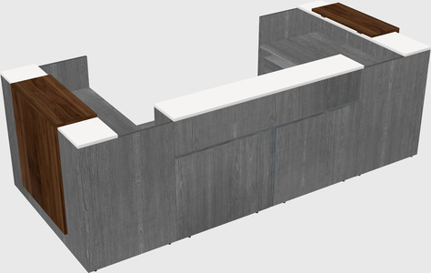 Reception desk u-shape