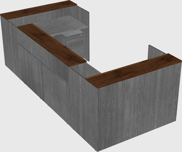 Reception desk u-shape