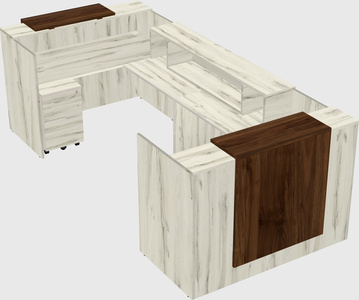 Reception desk u-shape