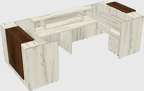 Reception desk u-shape