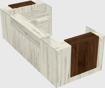 Reception desk u-shape