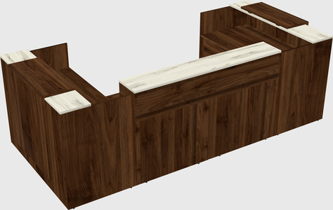 Reception desk u-shape