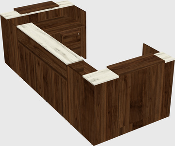 Reception desk u-shape