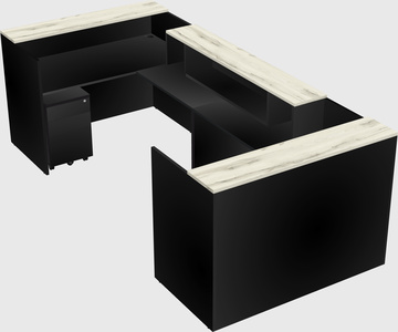 Reception desk u-shape