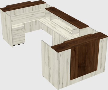 Reception desk u-shape