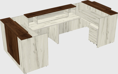 Reception desk u-shape