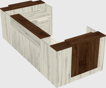 Reception desk u-shape