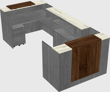 Reception desk u-shape