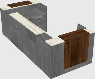 Reception desk u-shape