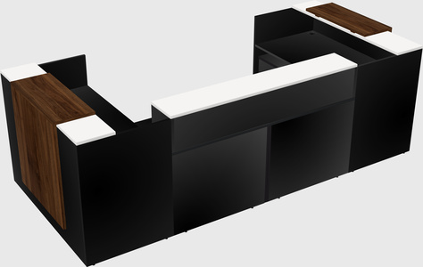 Reception desk u-shape