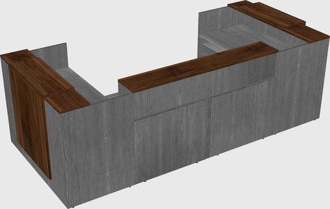 Reception desk u-shape
