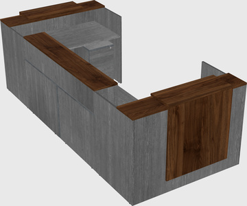 Reception desk u-shape