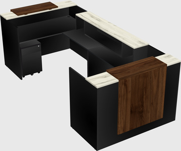 Reception desk u-shape