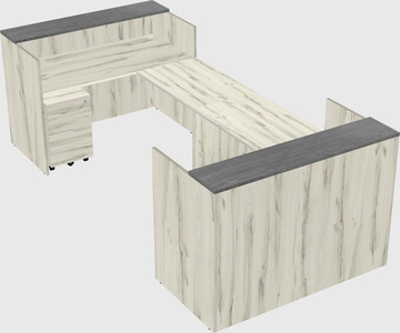 Reception desk u-shape