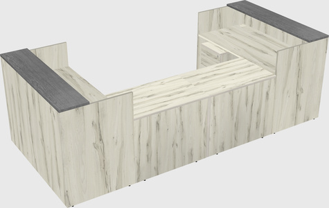 Reception desk u-shape
