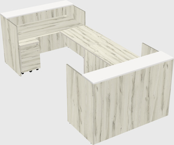 Reception desk u-shape