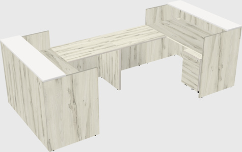 Reception desk u-shape