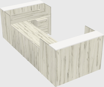 Reception desk u-shape