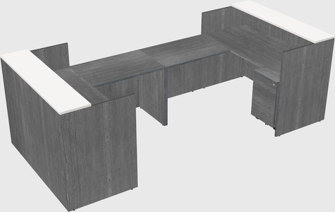 Reception desk u-shape