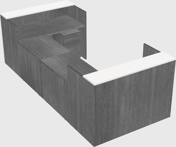Reception desk u-shape
