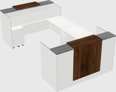 Reception desk u-shape