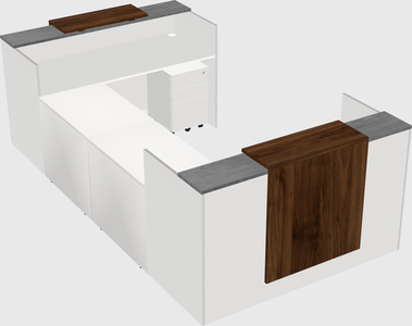 Reception desk u-shape