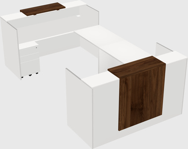 Reception desk u-shape