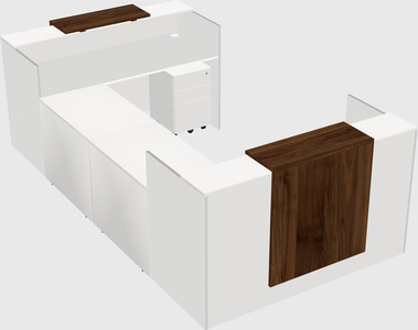 Reception desk u-shape