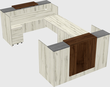 Reception desk u-shape