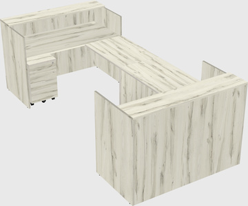 Reception desk u-shape