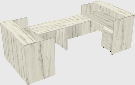 Reception desk u-shape