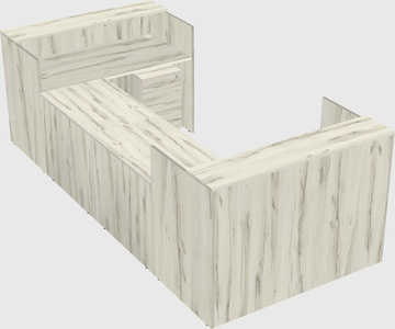 Reception desk u-shape
