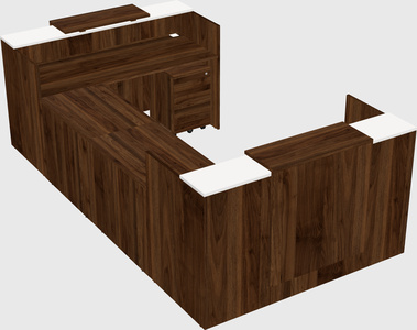 Reception desk u-shape