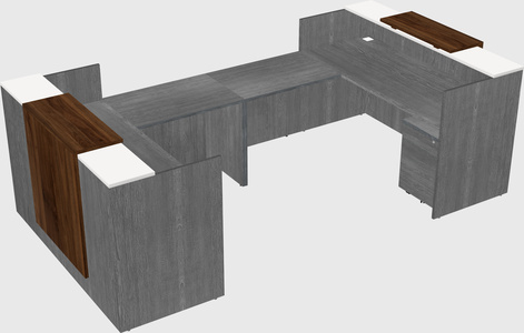 Reception desk u-shape