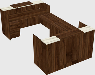 Reception desk u-shape