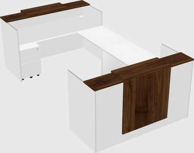 Reception desk u-shape