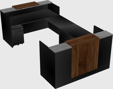 Reception desk u-shape