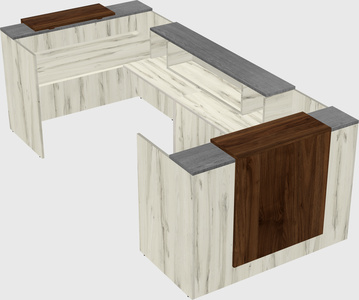 Reception desk u-shape