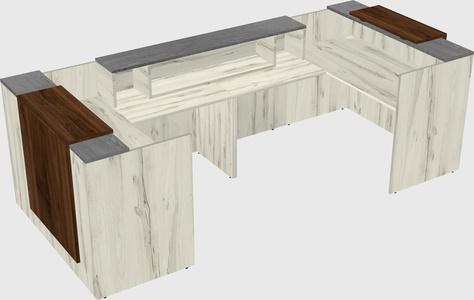 Reception desk u-shape